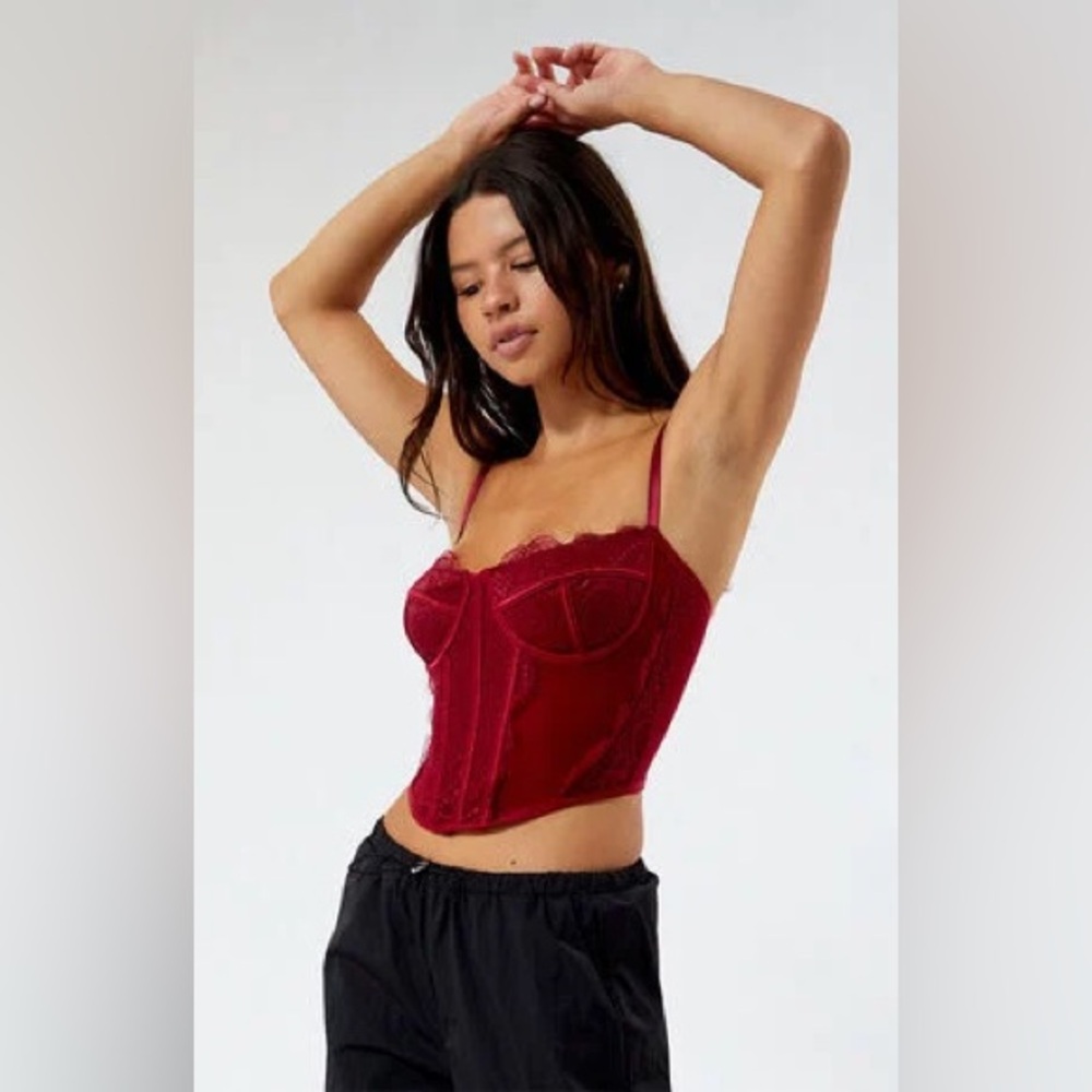 Pacsun Red Corset Top
